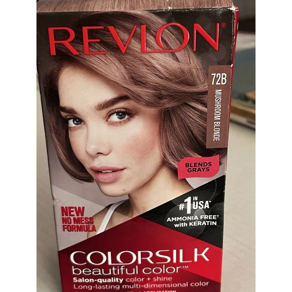 Revlon ColorSilk Beautiful Permanent Hair Color (72B Mushroom Blonde) New In Box
